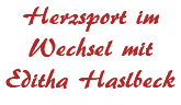 Herzsport im Wechsel mit Editha Haslbeck